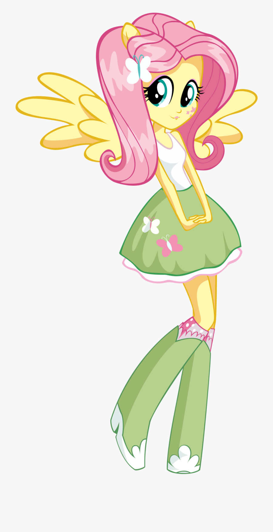 My Little Pony Clipart Equestria Girls - My Little Pony Equestria Girl Fluttershy, Transparent Clipart