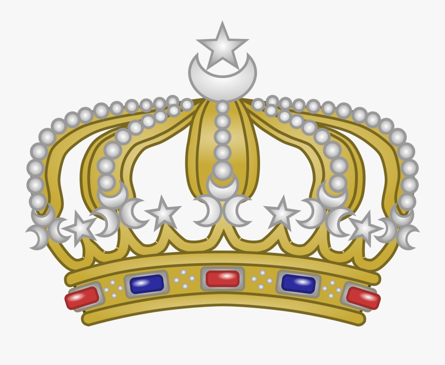 Star Moon Gold King Crown - Sultanate Of Egypt Coat Of Arms, Transparent Clipart