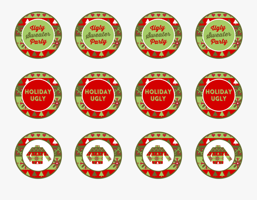 Free Ugly Sweater Party Printables - Awards In Christmas Party, Transparent Clipart