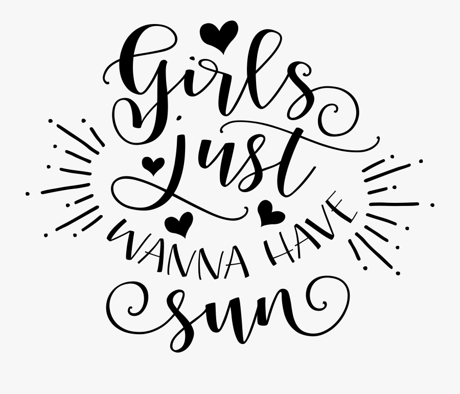 Girls Just Wanna Have Fun Clipart, Transparent Clipart