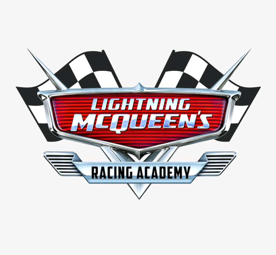 Lightning Mcqueen Racing Academy Logo, Transparent Clipart