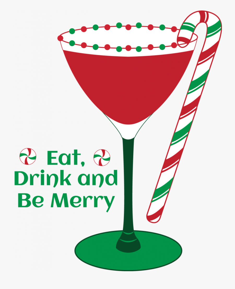 Curvy Holiday Trunk Show - Christmas Cocktail Glass Clipart, Transparent Clipart