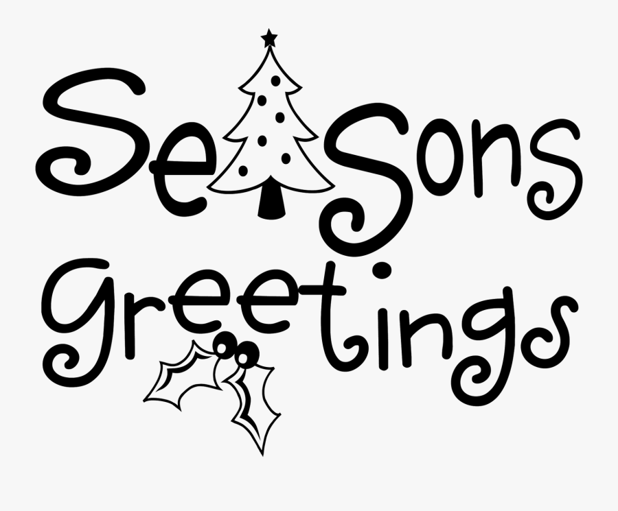 Best Moment - Season's Greetings Coloring Pages, Transparent Clipart