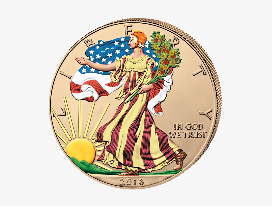 Four Seasons Set - Silver Eagle Coin Art, Transparent Clipart