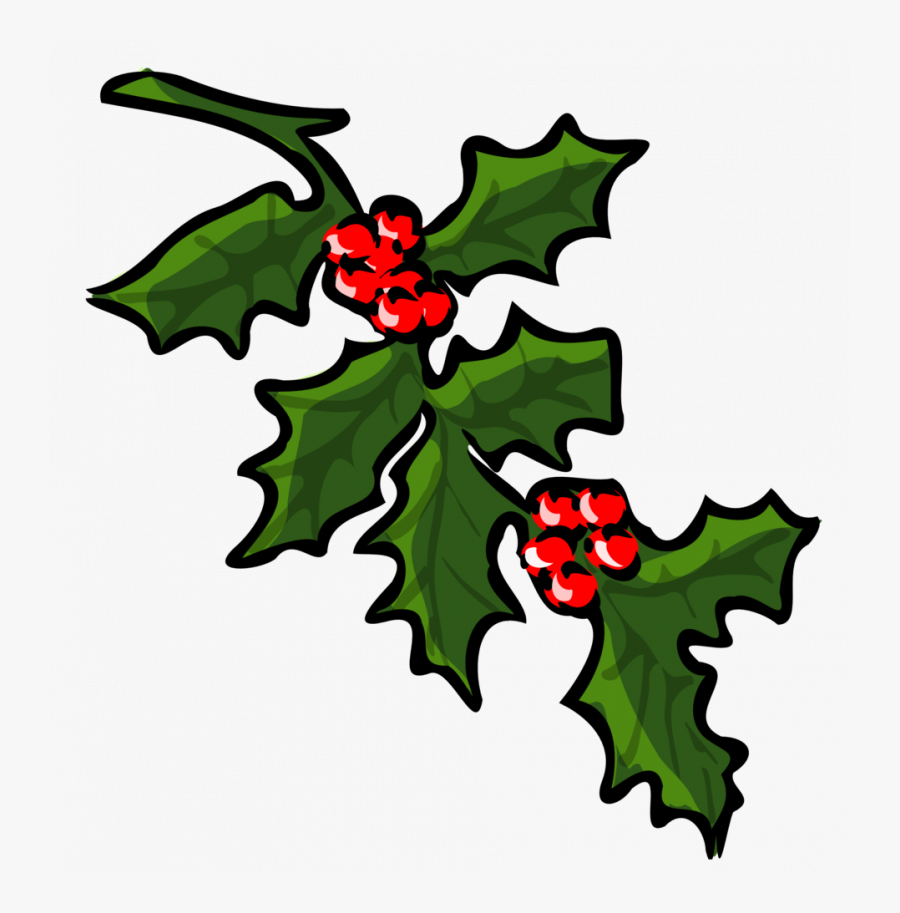 Christmas Holly Clip Art, Transparent Clipart
