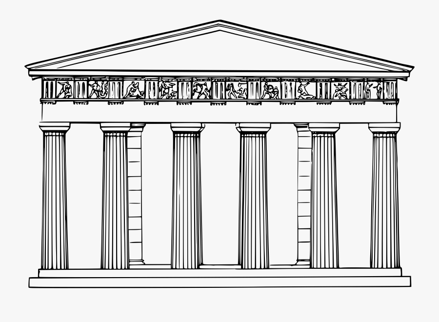Transparent Temple Clipart - Ancient Greek Temple Png, Transparent Clipart