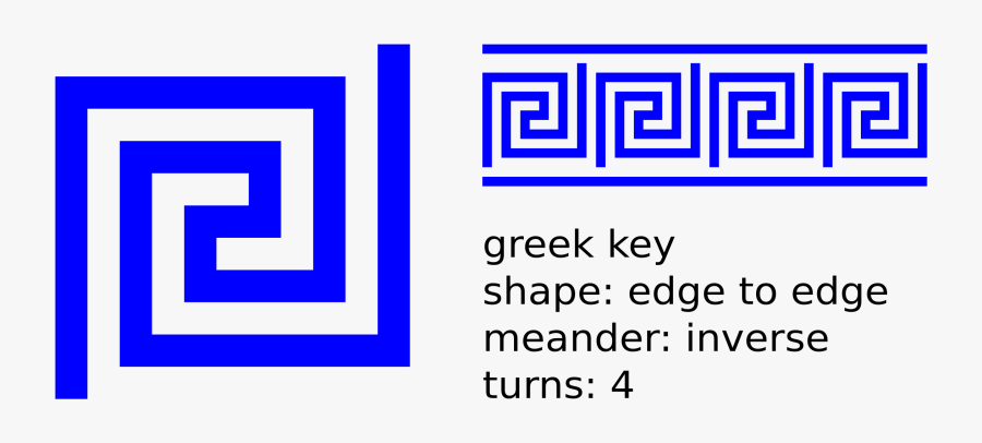 Greek Key Clip Art - Transparent Greek Key, Transparent Clipart