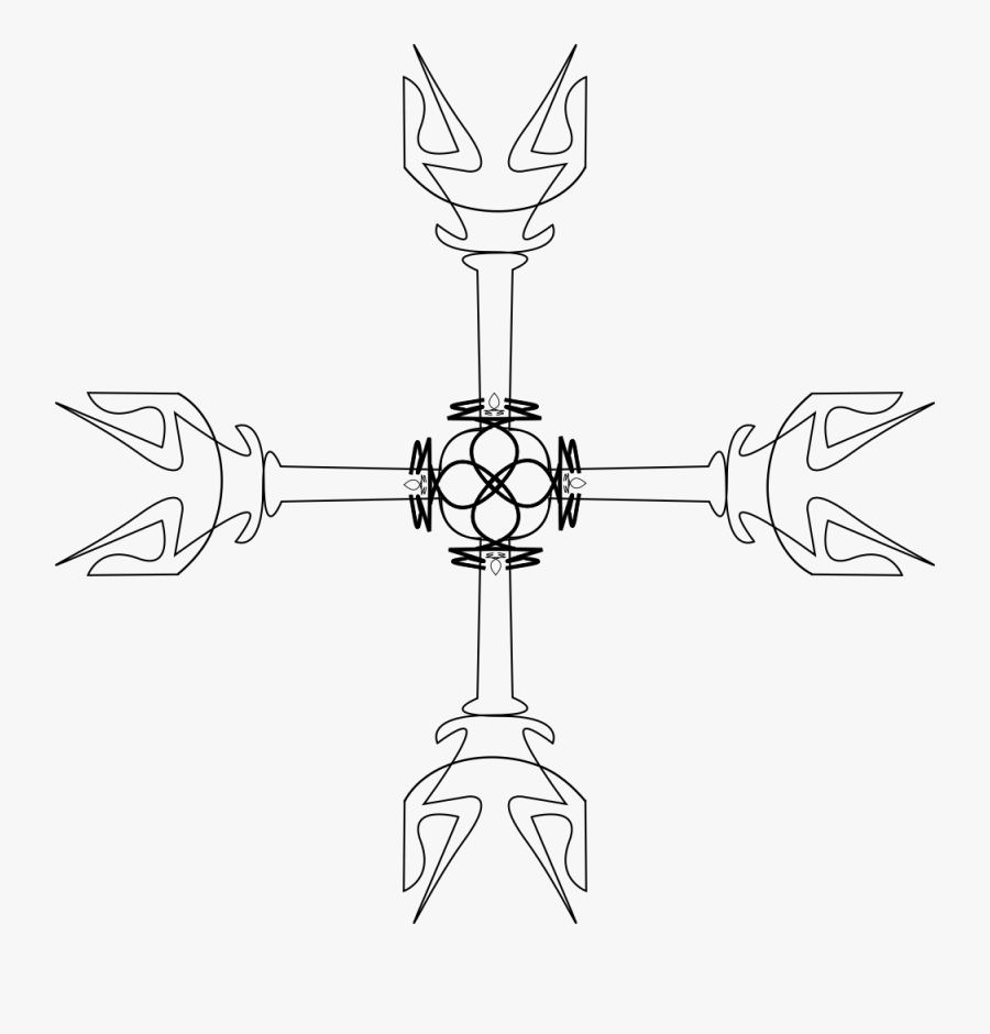 Holy Greek Futuristic Cross - Christian Cross, Transparent Clipart