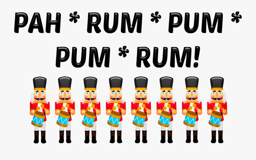 Nutcracker, Christmas, Pah Rum Pum Pum Rum, Drummer - Cartoon Drummer Boy Christmas, Transparent Clipart