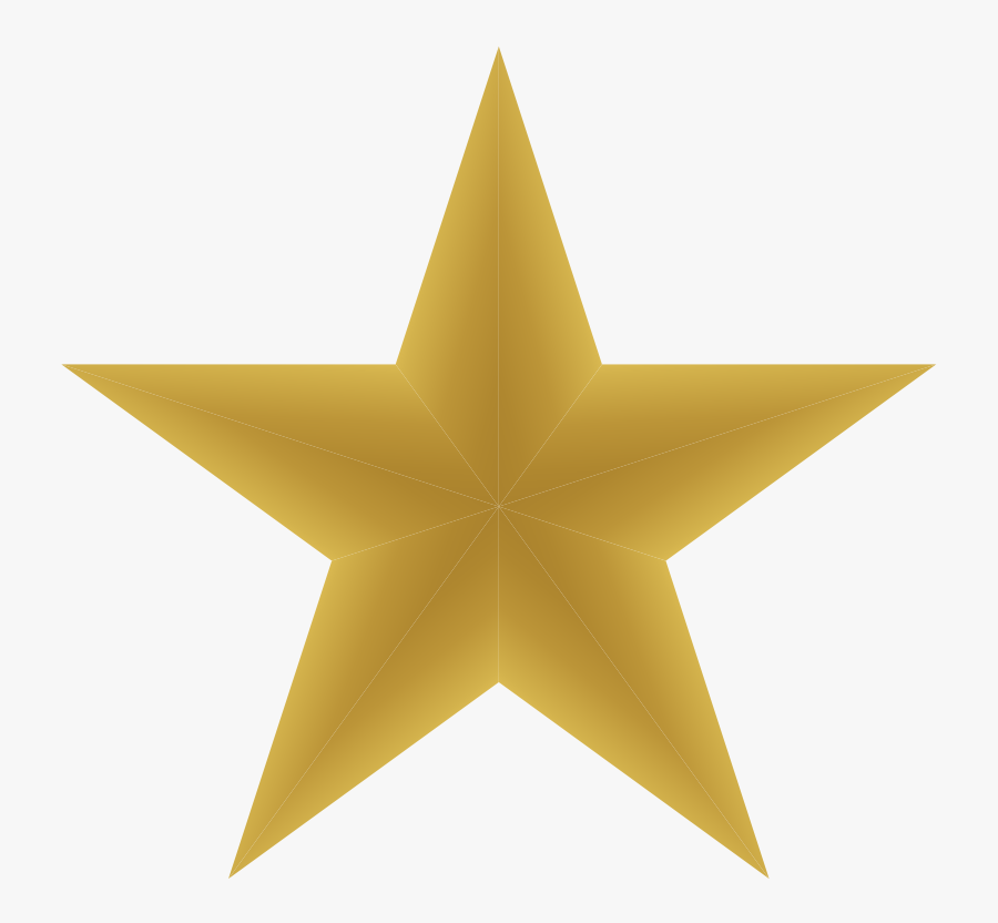 Transparent Stars Png - Gold Star Clipart, Transparent Clipart