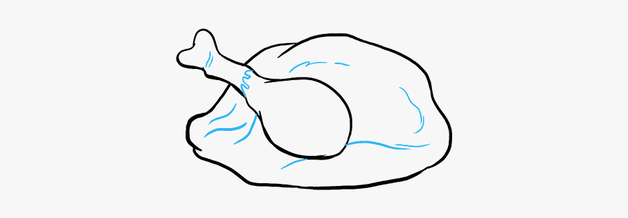 How To Draw Turkey Dinner, Transparent Clipart