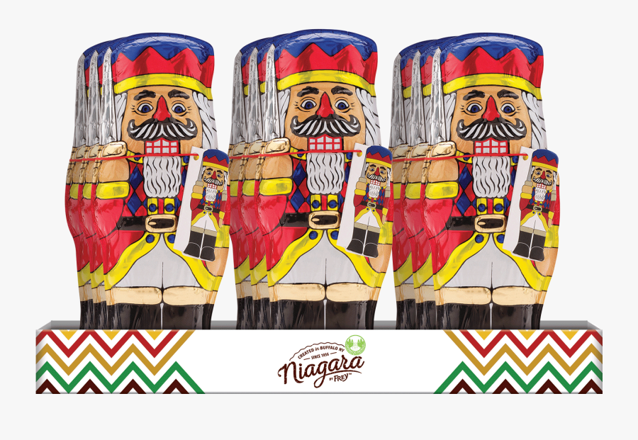 Foiled Semi-solid Milk Chocolate Nutcracker - Illustration, Transparent Clipart