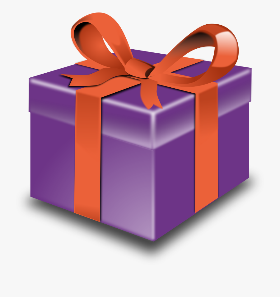 Present Purple And Red, Transparent Clipart