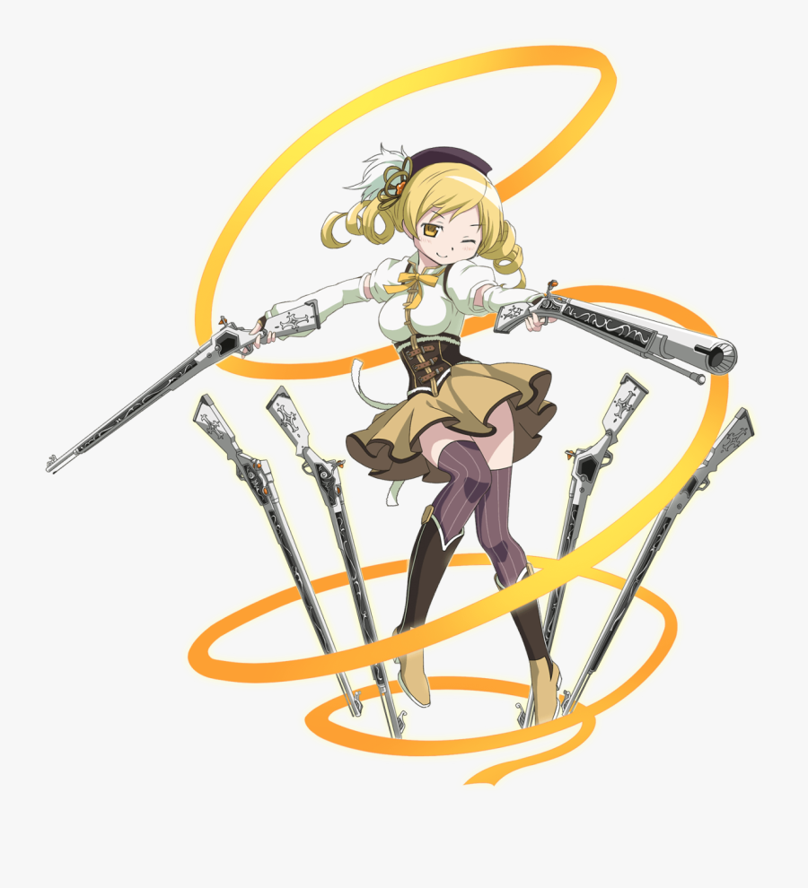 Clipart Woman Archery - Puella Magi Madoka Magica Mami, Transparent Clipart