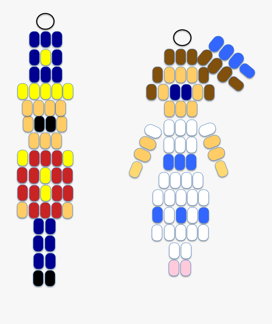 Nutcracker And Clara Pony Bead Pattern - Circle, Transparent Clipart