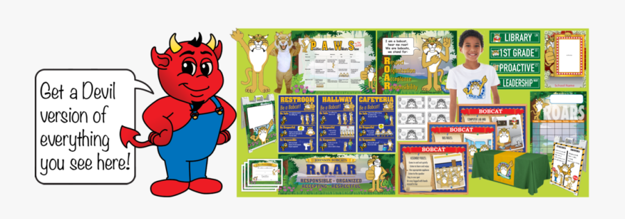 Pbis Posters Devil Mascot Clip Art - Devil, Transparent Clipart