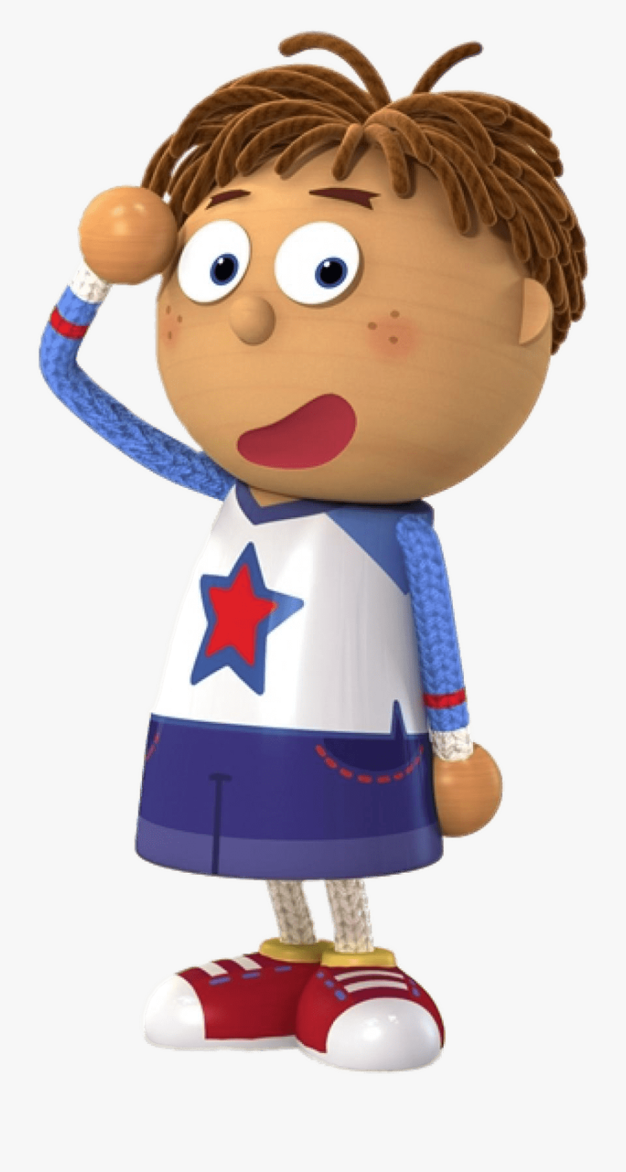 Tommy Looking Guilty - Tickety Toc Characters, Transparent Clipart