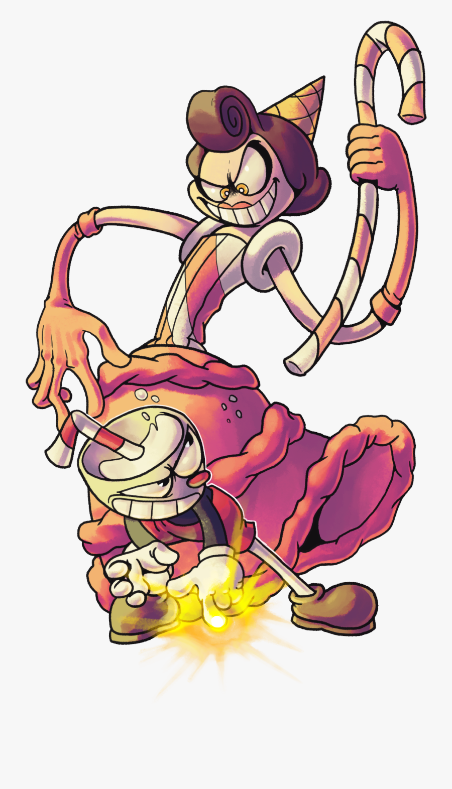 Dealing Clipart Devil Cuphead - Cuphead Fanart, Transparent Clipart