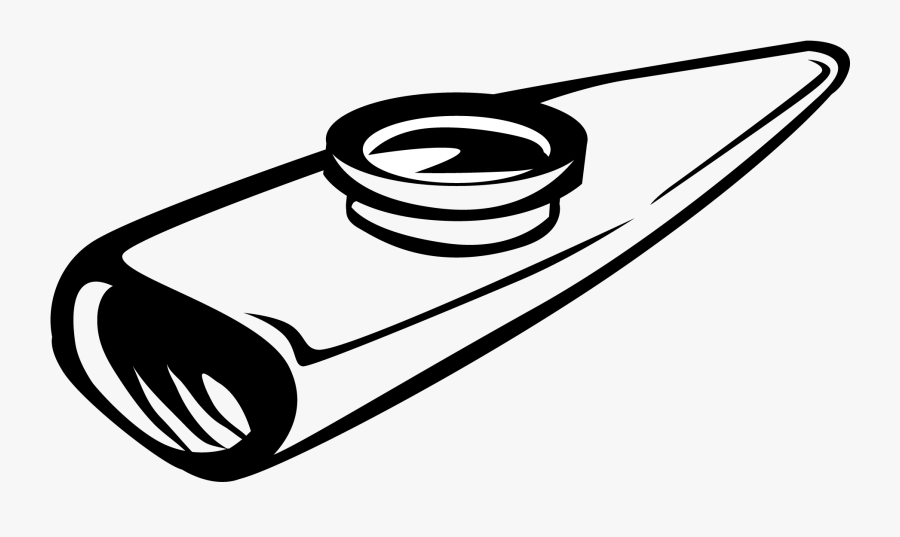 Transparent Art Supplies Clipart Black And White - Kazoo Black And White, Transparent Clipart