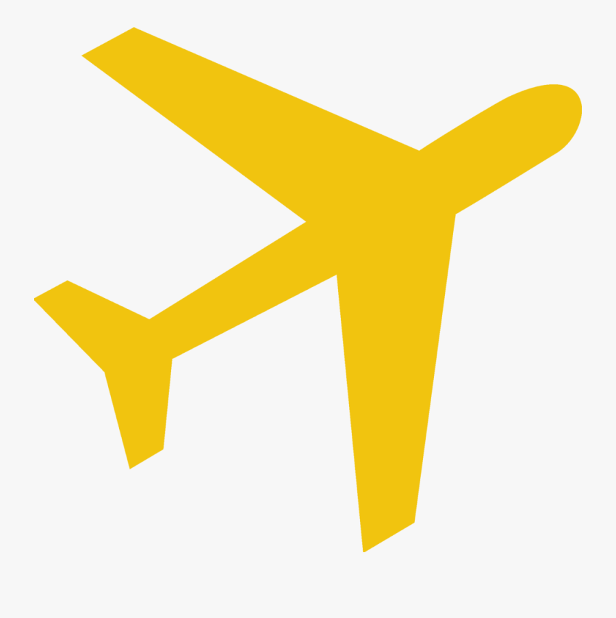 Plane - Yellow Plane Clip Art, Transparent Clipart