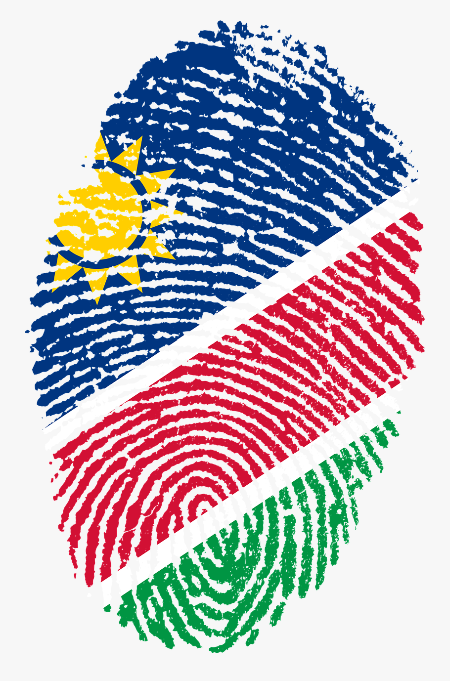 Morocco Flag Fingerprint, Transparent Clipart