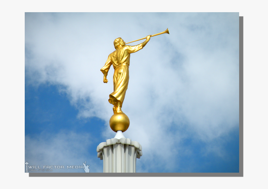 Captain Moroni On Temple, Transparent Clipart