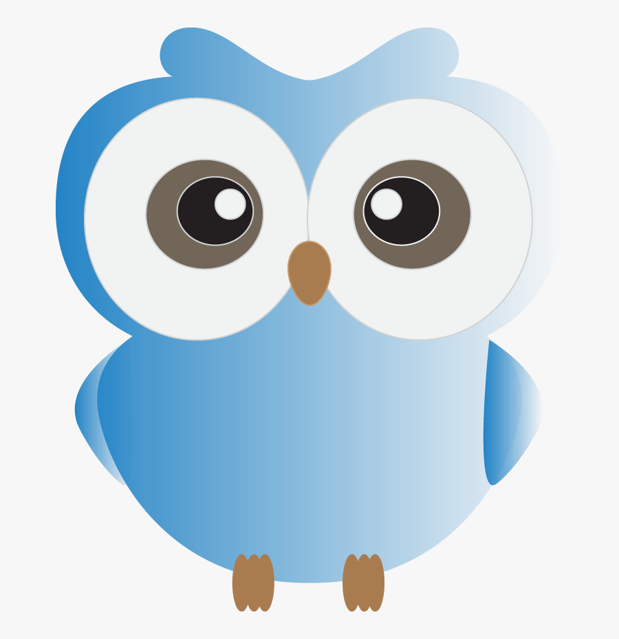 Cute Blue Owl Clipart - Dark Green Owl Clipart, Transparent Clipart