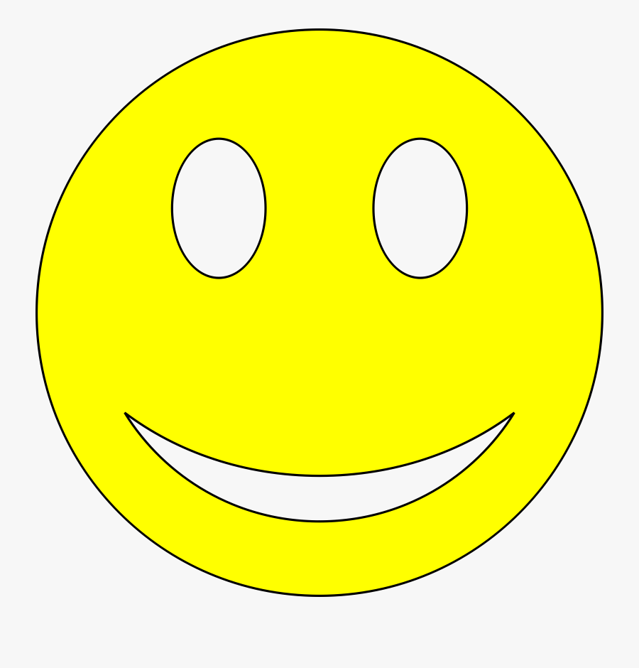 Free Smiley - Yellow - Smiley, Transparent Clipart