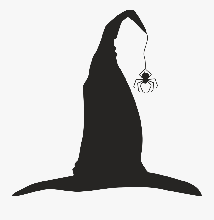 Witch Hat - Witch Hat Silhouette, Transparent Clipart
