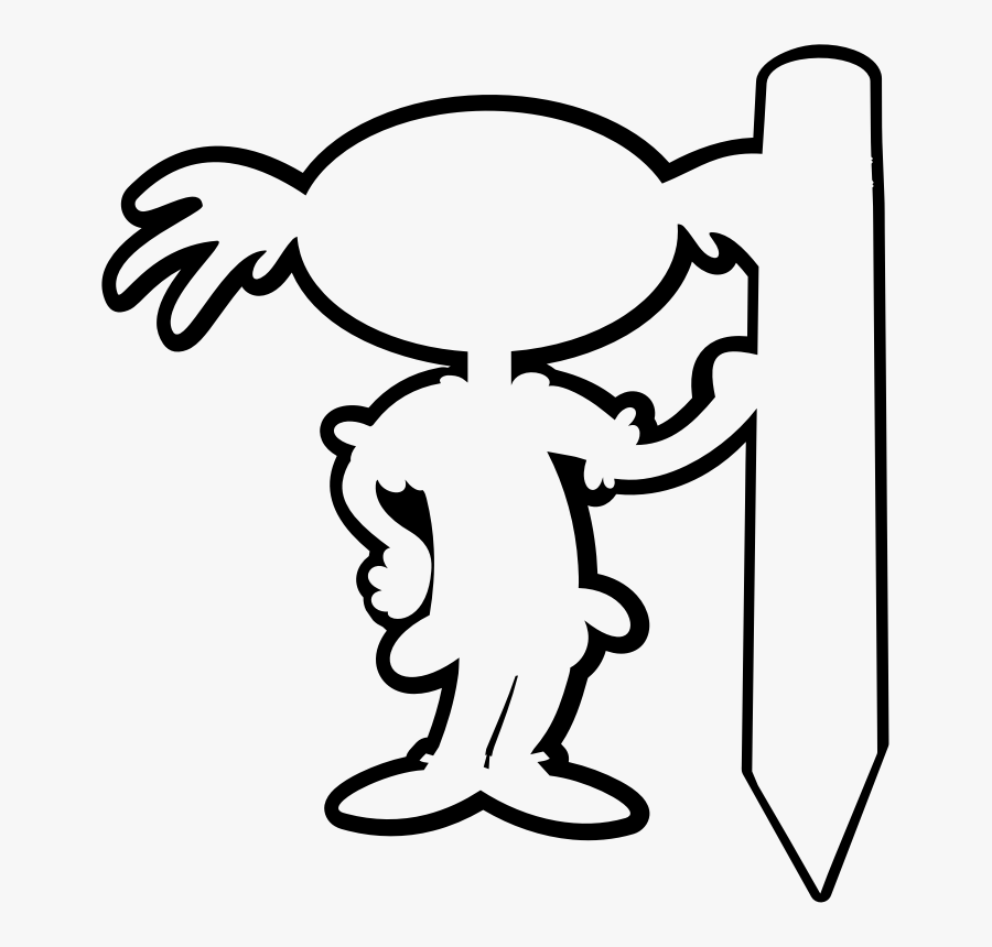 Line Art,head,art - Girl With Pencil Outline, Transparent Clipart