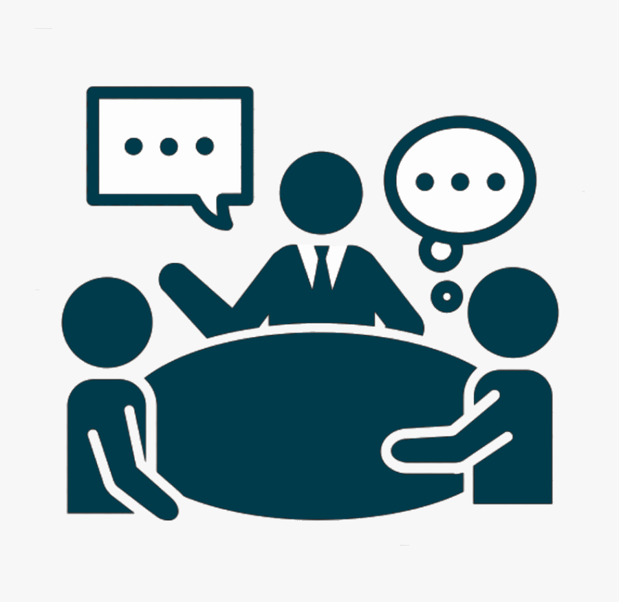 Round Table Icon Blue, Transparent Clipart