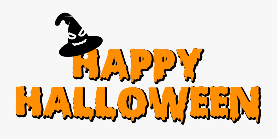 Happy Halloween Witch Hat Clip Arts - Graphic Design, Transparent Clipart