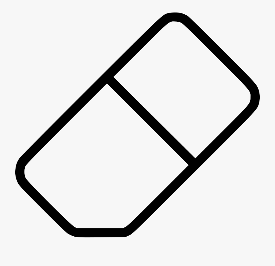 Eraser Rubber Clean Clear Tool - Lapis Black And White, Transparent Clipart