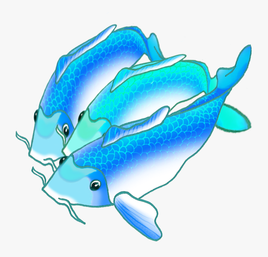 Colorful Koi Fish Draw - Koi, Transparent Clipart