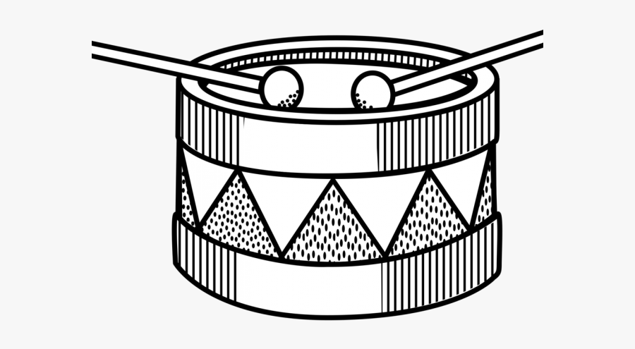 Drum Clipart Draw - Drum Black And White, Transparent Clipart