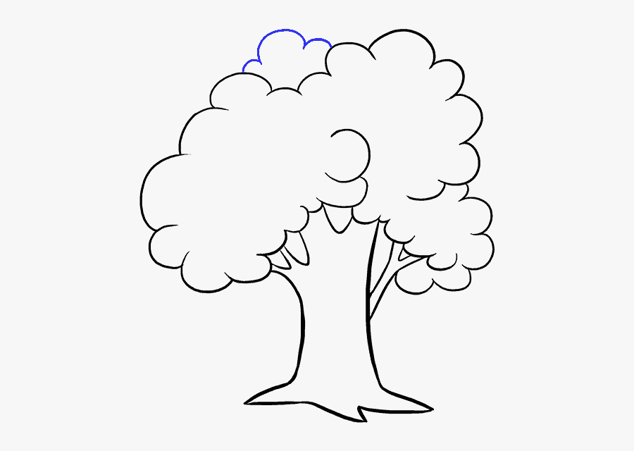 Clip Art Freeuse Library Black And White Of - Tree Pictures For Drawing, Transparent Clipart