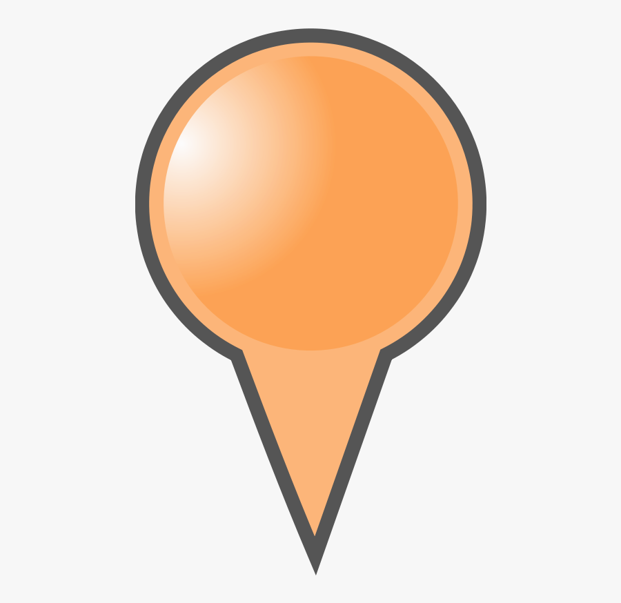 Free Orange Map Marker - Pbs Kids Go, Transparent Clipart