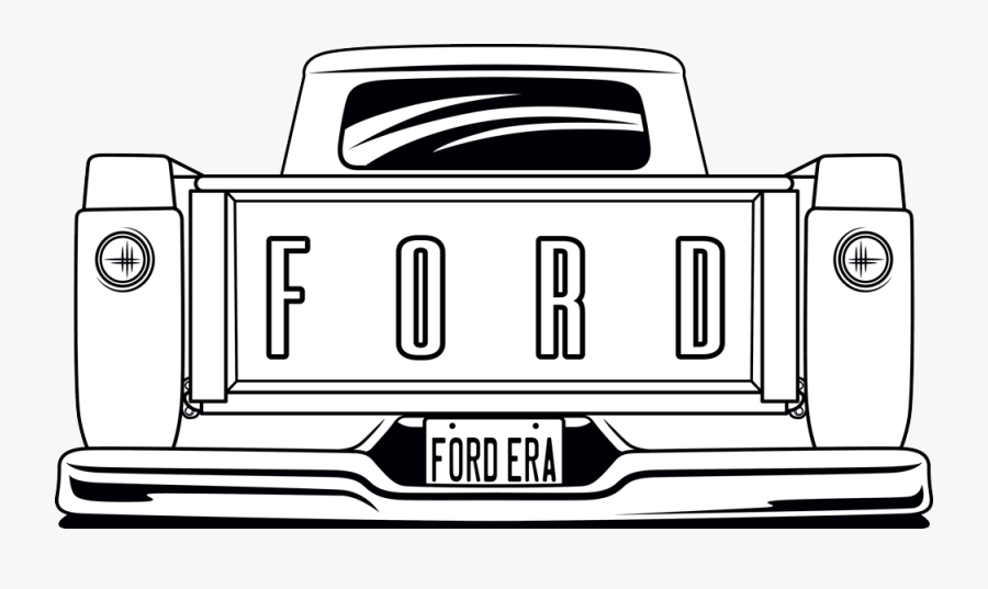 1958 Ford Truck Art, Transparent Clipart