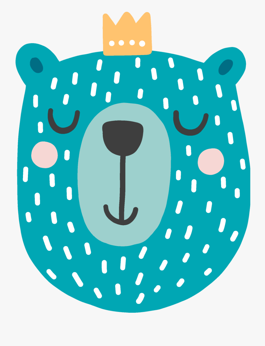 King Bear Nursery, Bear, King, Illustrations, Day Care, - Black And White Cute Cards, Transparent Clipart