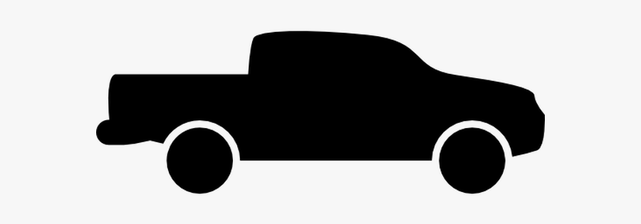 Car Pickup Truck Vehicle Flatbed Truck - Pickup Truck Silhouette, Transparent Clipart
