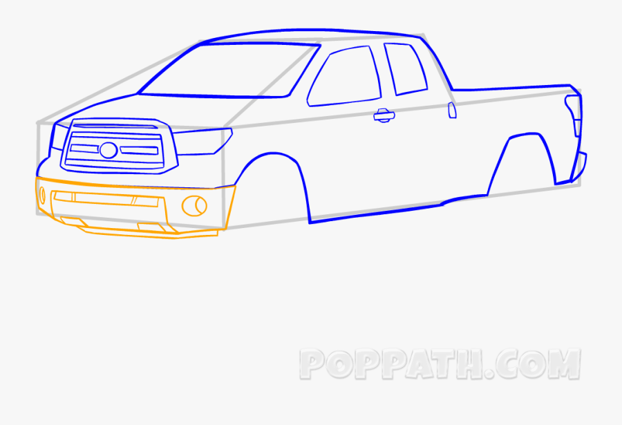 Clip Art Pick Up Truck Drawing - Pickup Truck, Transparent Clipart