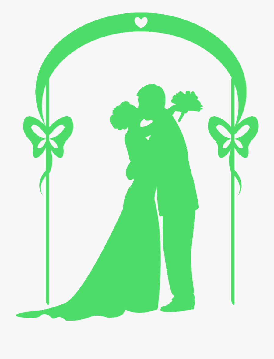 Silueta Bonitas De Boda, Transparent Clipart