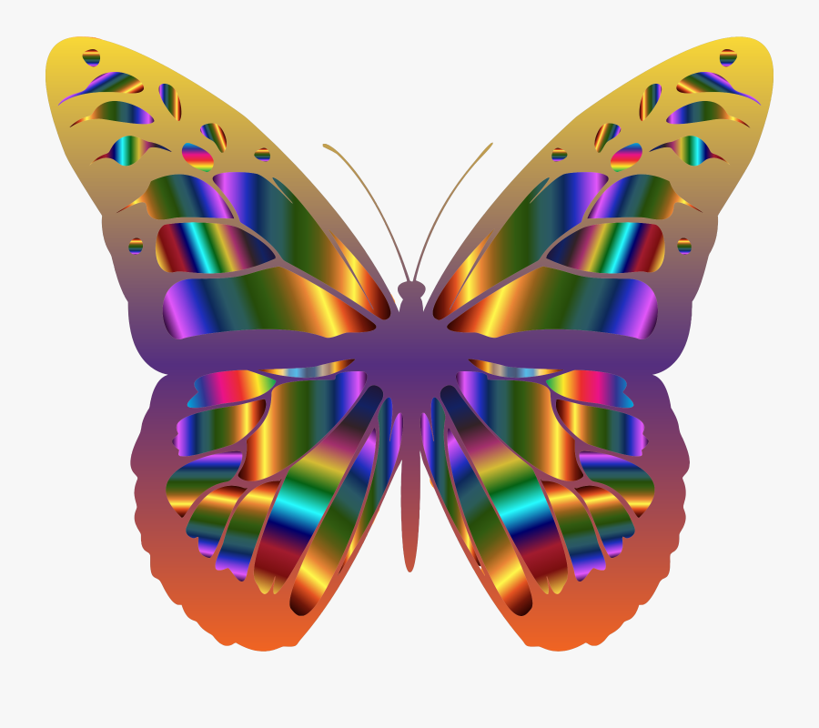 Clipart - Beautiful Butterfly Clip Art, Transparent Clipart