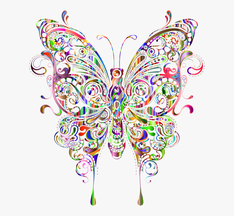 Art,symmetry,graphic Design - Butterfly Abstract, Transparent Clipart