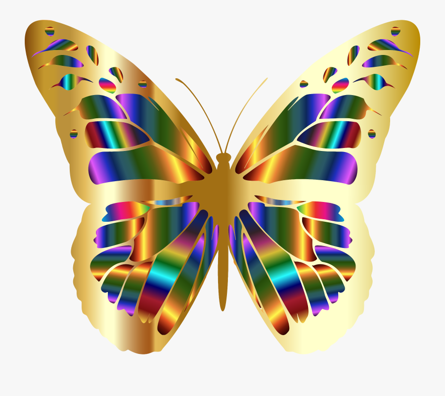 Iridescent Monarch Butterfly 11 Clip Arts - Monarch Butterfly, Transparent Clipart