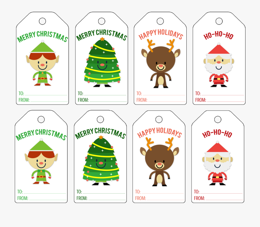 Christmas Gift Tag Clipart - Christmas Tag Printables, Transparent Clipart