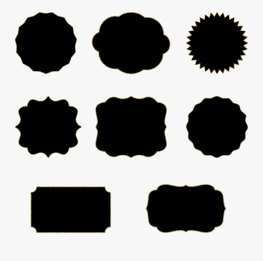 Black Frame Clipart Border, Transparent Clipart