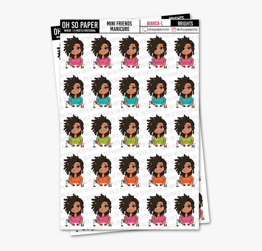 Mini Friends Manicure - Blood Sugar, Transparent Clipart