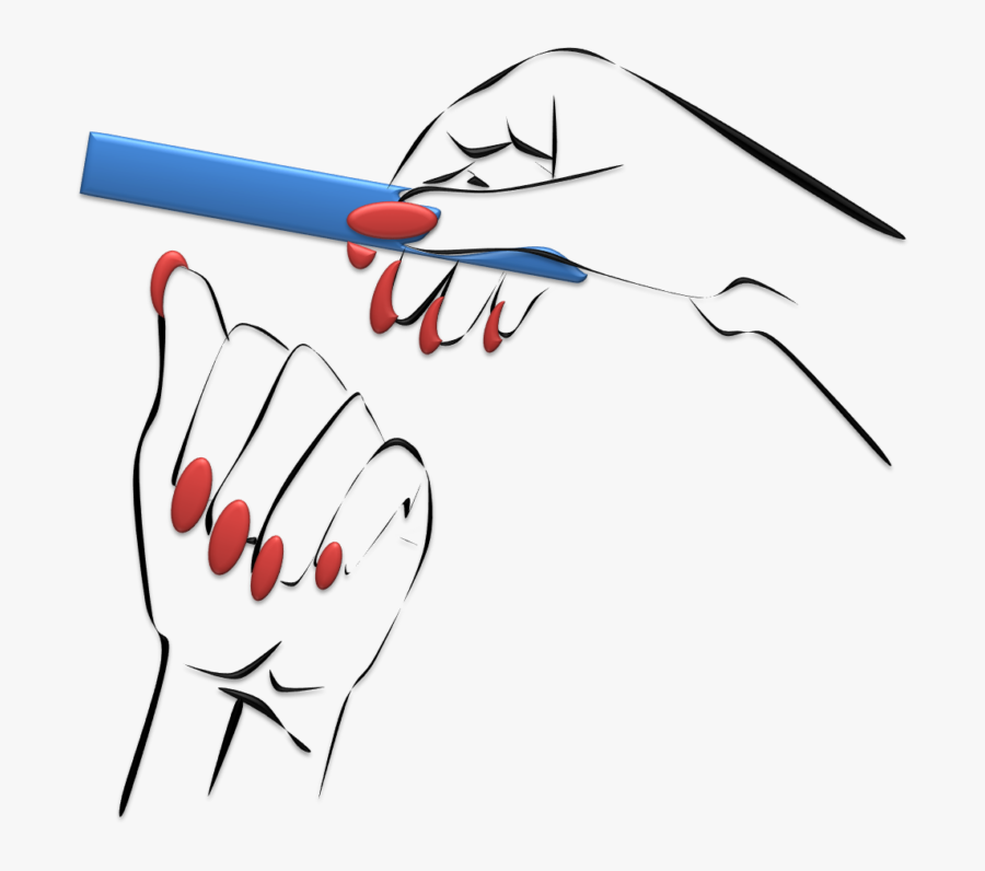 Clip Art Desenho Manicure Png - Nails Png Dibujo, Transparent Clipart