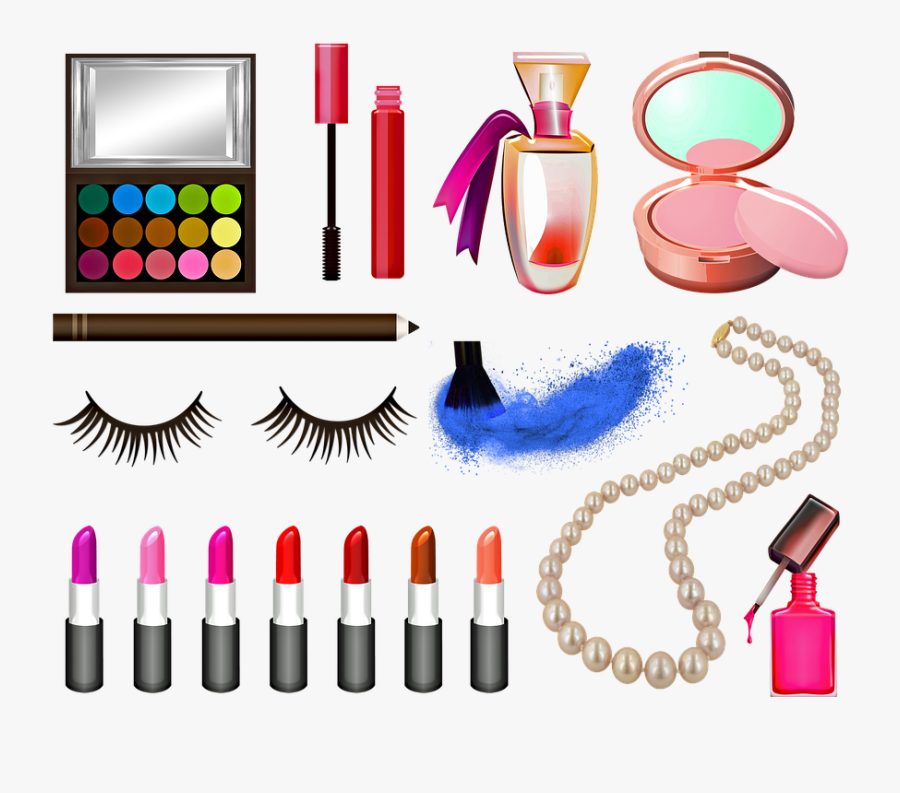 Make Up, Lipstick, Fingernail Polish, Make-up, Woman - Cosmetics, Transparent Clipart